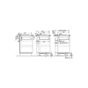 Варочная панель Neff T18BD3AN0 Размеры