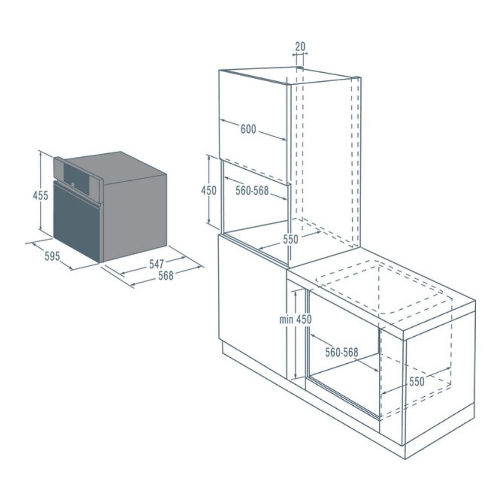 Компактный духовой шкаф с функцией СВЧ Asko OCM8478G — изображение 9