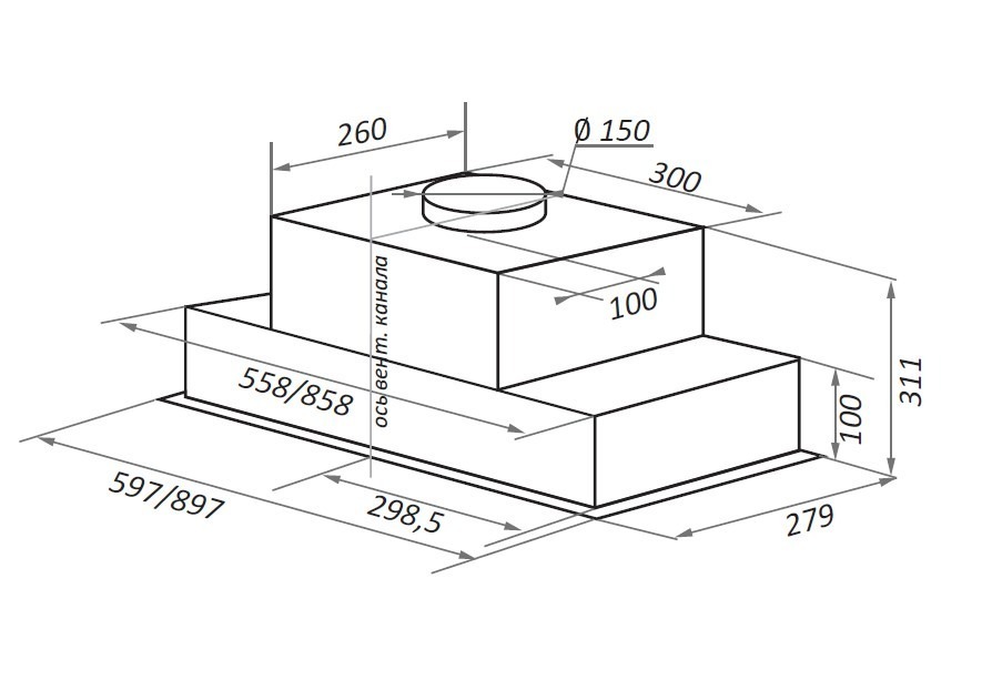 Кухонная вытяжка Maunfeld Fantasy Light 60 белый — изображение 16