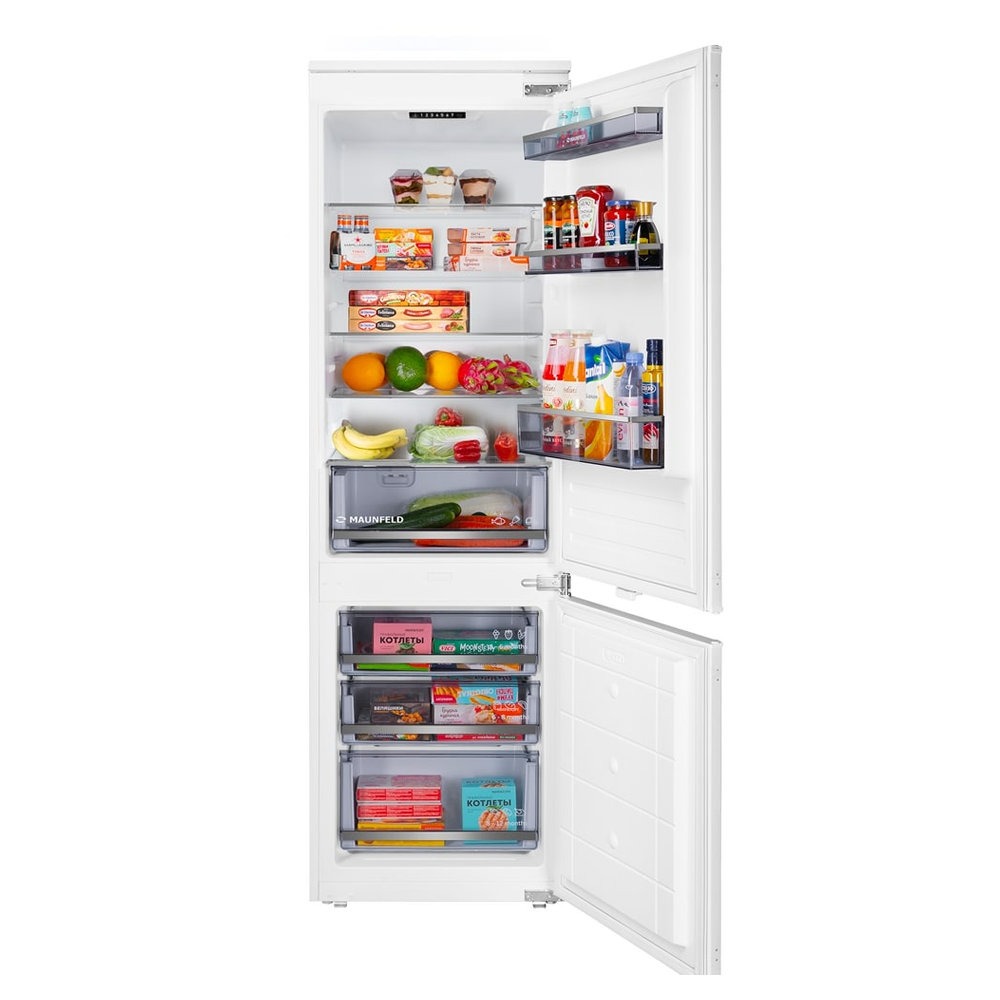 Холодильник с морозильной камерой Maunfeld MBF177SWGR Inverter — изображение 4