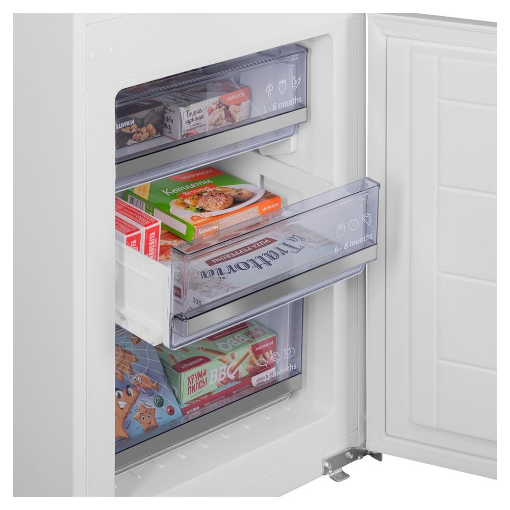 Холодильник с морозильной камерой Maunfeld MBF177SWGR Inverter — изображение 6