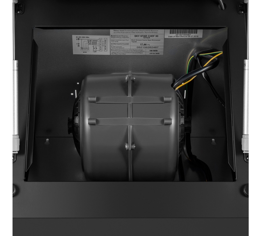 Кухонная вытяжка MAUNFELD Sky Star Chef 90 черный — изображение 14